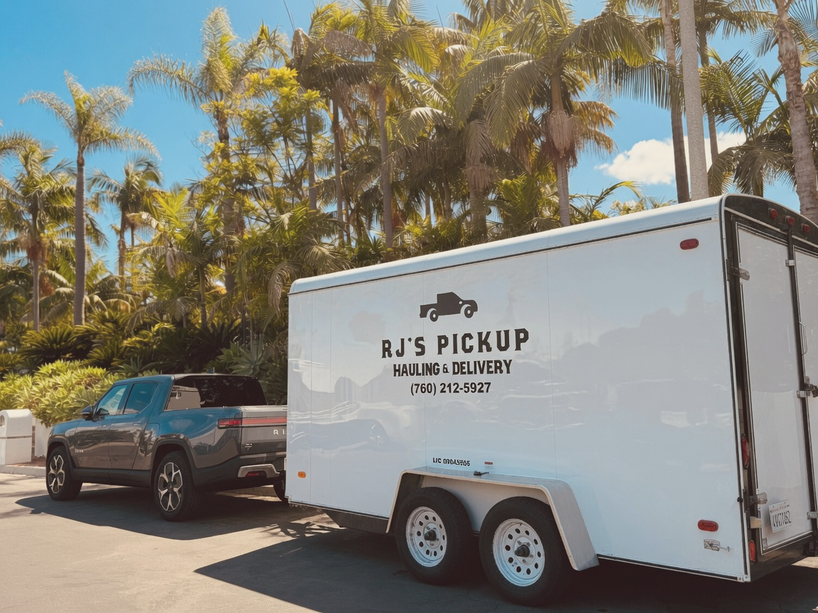 RJ's Pickup truck and trailer